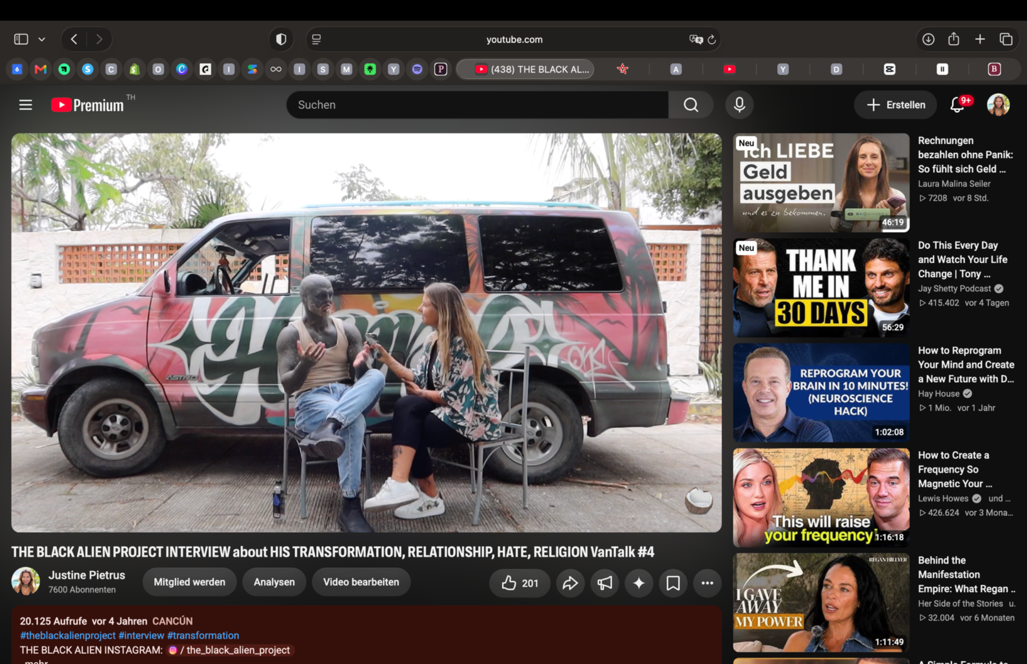 Interview mit The Black Alien vor dem Van