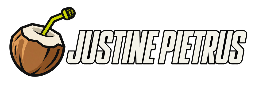 Justine Pietrus – Kokosnuss mit Mikrofon